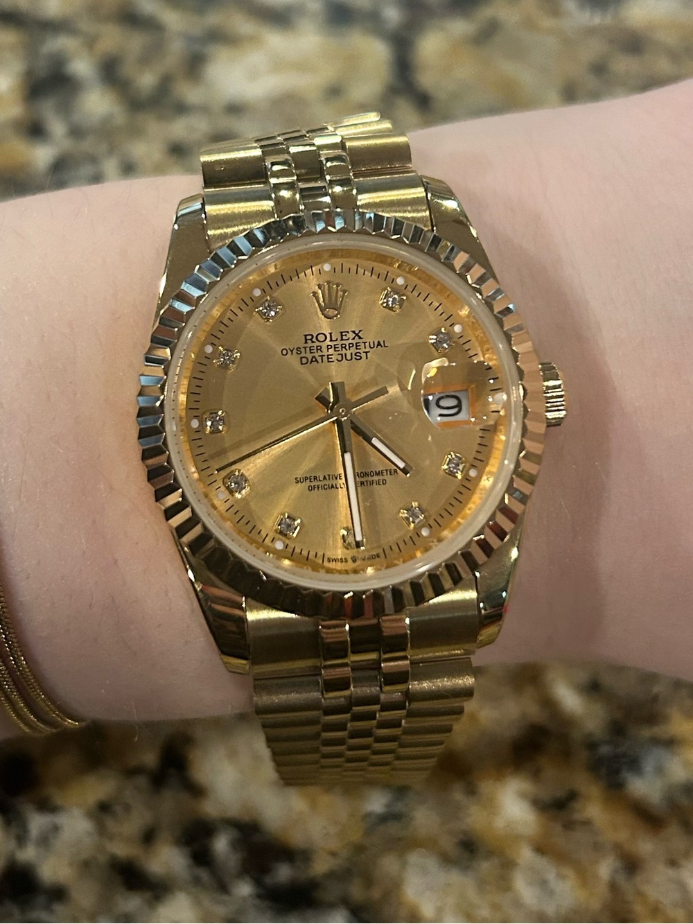 41mm Gold Dial Watch